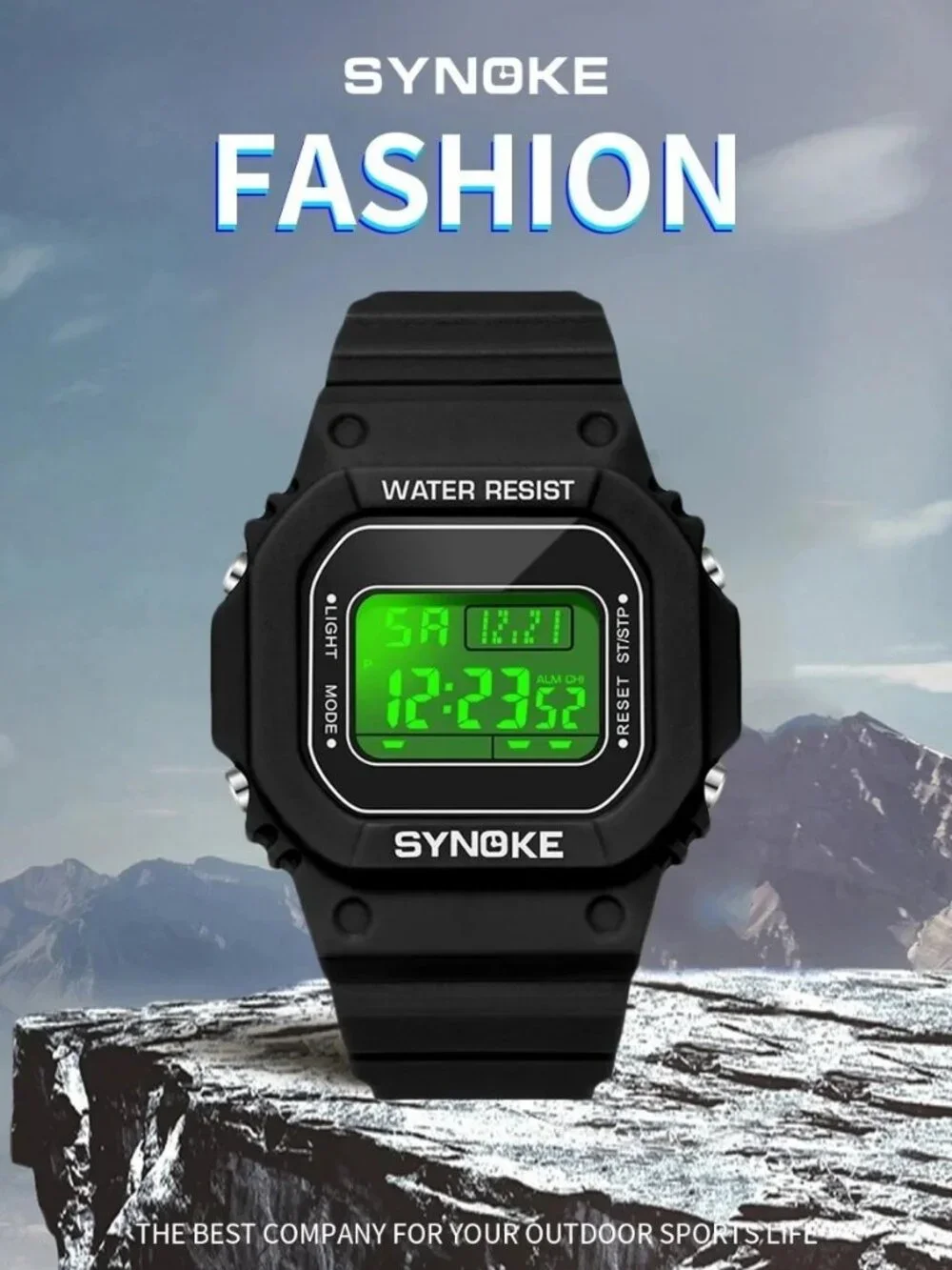Women Outdoor Sport Watch Digital Watch Waterproof Watch LED Wristwatch XmasGift